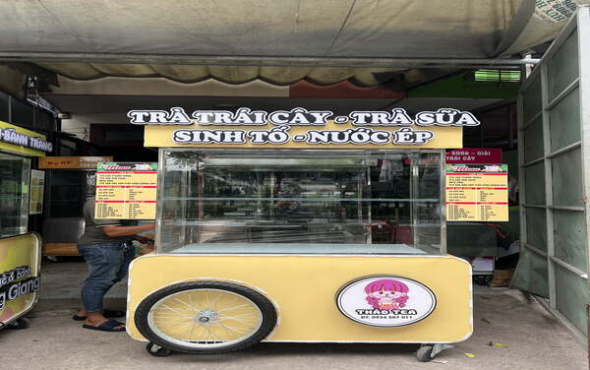 Gia Công Xe Đẩy Cà Phê