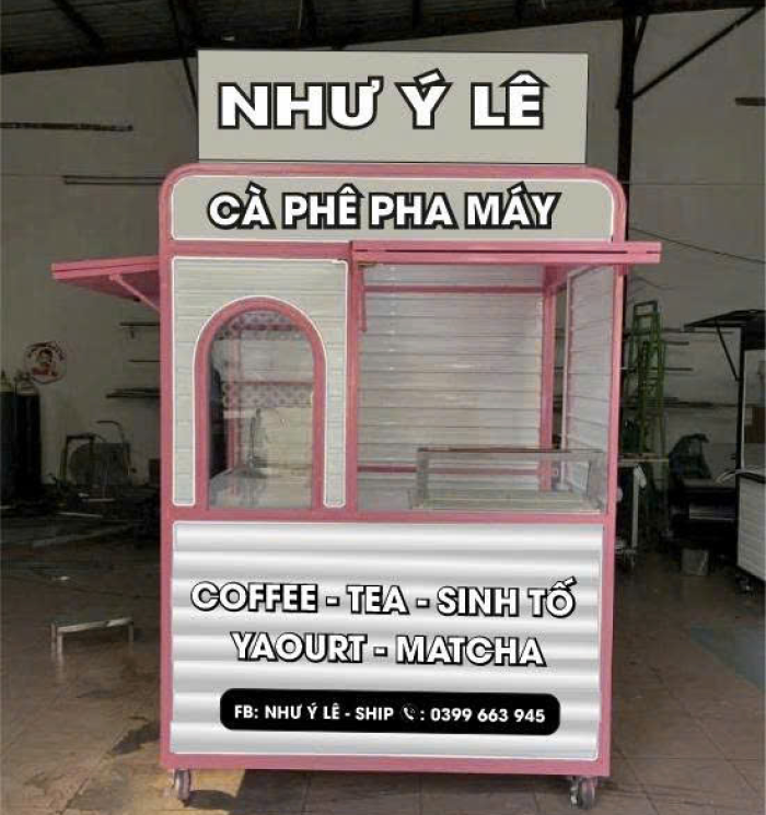 Xe Đẩy Cà Phê Mẫu 01