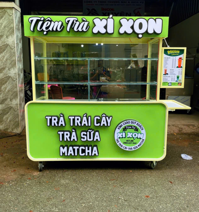 Quầy Trà Sữa Mẫu 02