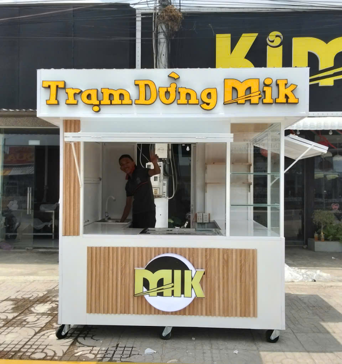Xe Đẩy Trà Sữa Mẫu 07