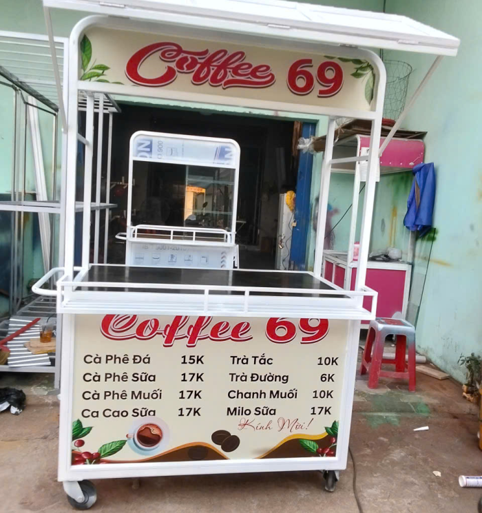 Xe Đẩy Cà Phê Mẫu 06