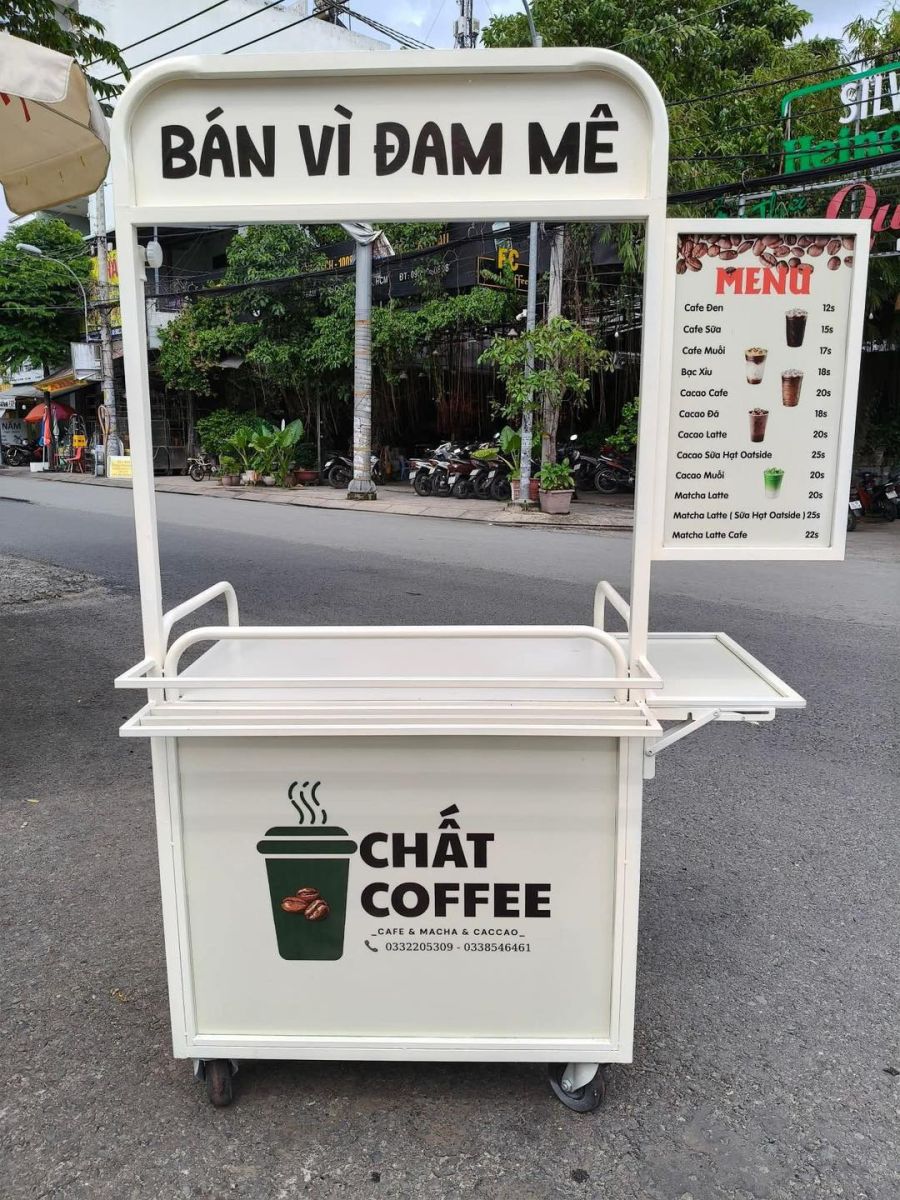 Mẫu xe bán cà phê đẹp ở SG