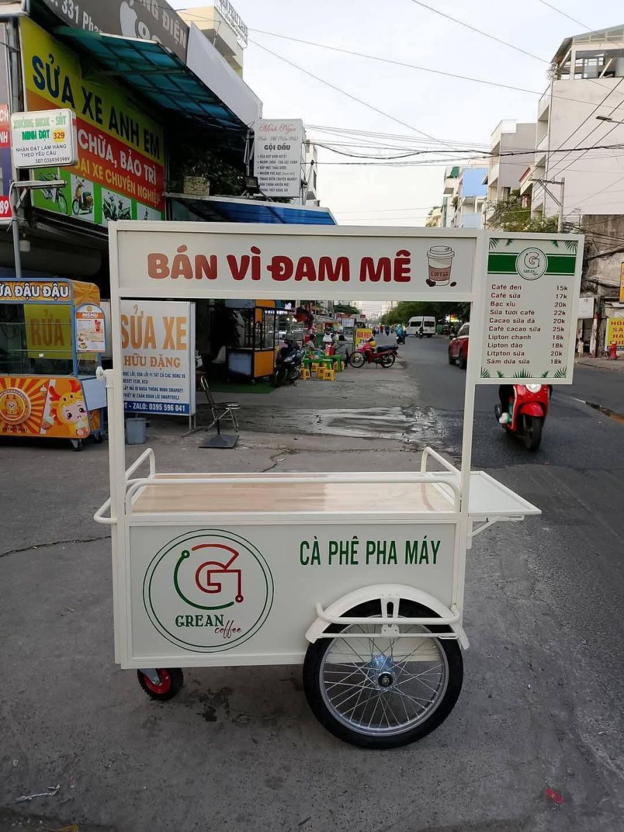 Mẫu xe bán cà phê đẹp ở SG